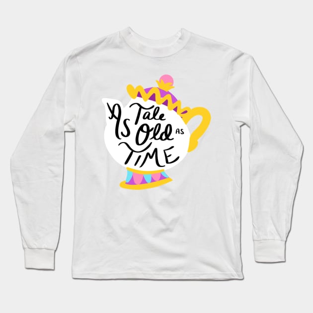 Beauty and the Beast Long Sleeve T-Shirt by Courtneychurmsdesigns